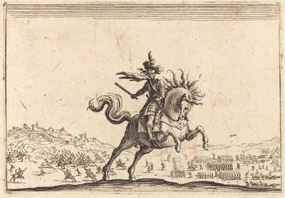 Vojenský velitel na koni od Jacques Callot