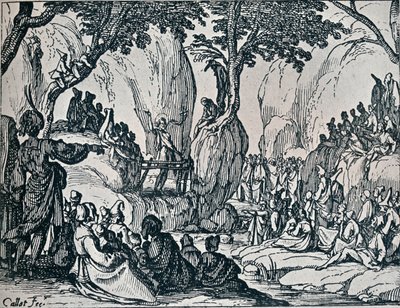 č. III. -Svatý. John Preaching, 1635, 1924 od Jacques Callot