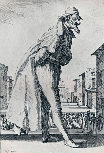 č. IV.- Velký Pantalon, c1620-1635, 1924 od Jacques Callot