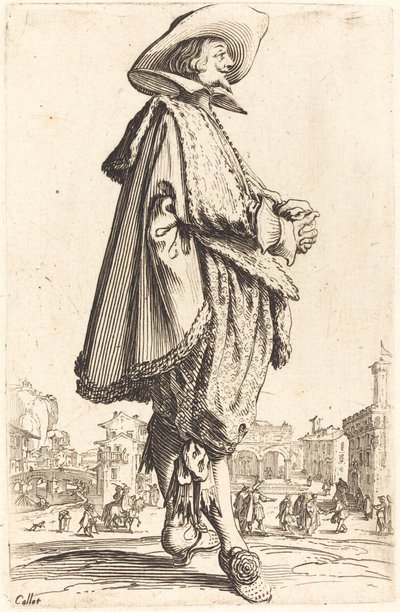 Ušlechtilý muž se sepjatýma rukama od Jacques Callot