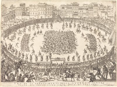 Jeden z bojů pěchoty od Jacques Callot