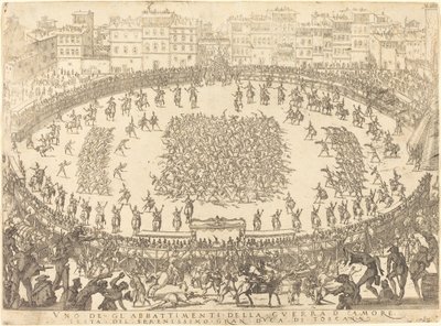 Jeden z pěších bojů, 1616. od Jacques Callot