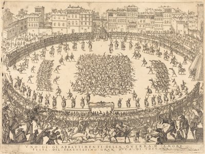 Jeden z pěších bojů, 1616. od Jacques Callot