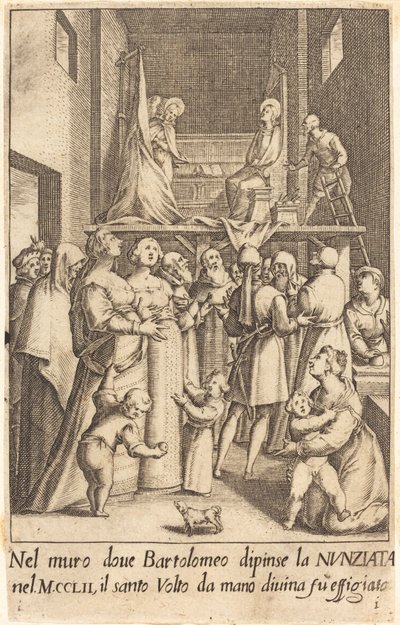 Obraz Zvěstování od Jacques Callot