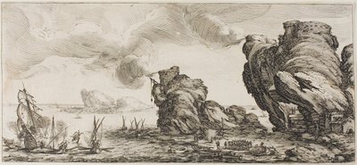Pantalone, ze Tří italských komiků od Jacques Callot