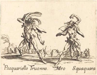 Pasquariello Truonno a Meo Squaquara od Jacques Callot