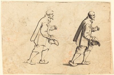 Sedlák s kloboukem v ruce od Jacques Callot