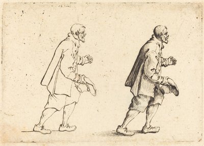Sedlák s kloboukem v ruce od Jacques Callot