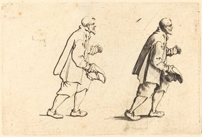 Sedlák s kloboukem v ruce od Jacques Callot