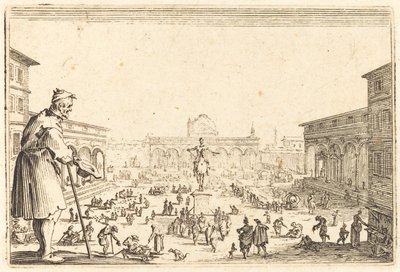 Piazza SS. Annunziata, Florencie, c. 1622. od Jacques Callot