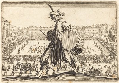 Piazza Santa Croce, Florencie od Jacques Callot