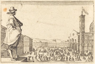 Piazza del Duomo, Florencie od Jacques Callot