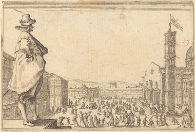 Piazza del Duomo, Florencie od Jacques Callot