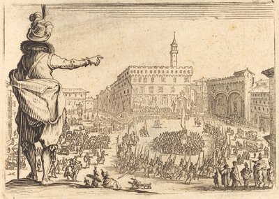 Piazza della Signoria, Florencie od Jacques Callot