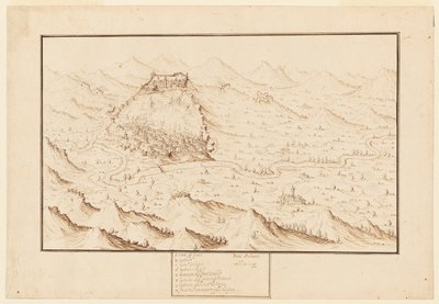 Planometrický pohled na Gani od Jacques Callot