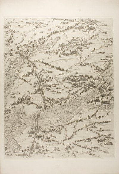 Třetí deska z Obležení La Rochelle od Jacques Callot