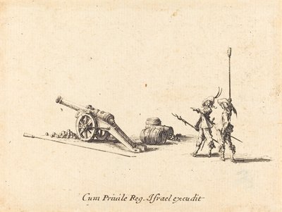 Příprava ke střelbě z děla od Jacques Callot