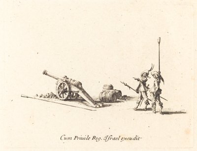 Příprava ke střelbě z děla od Jacques Callot