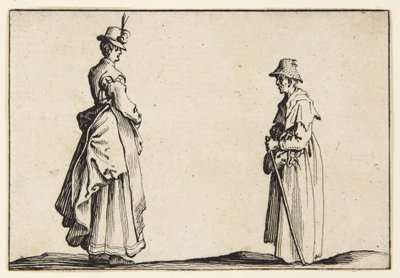 Profily dvou žen od Jacques Callot