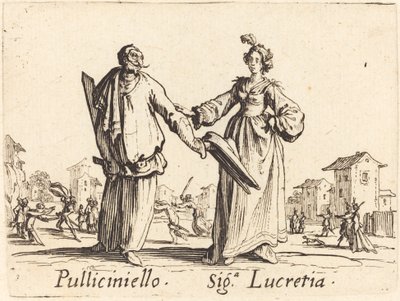 Pulliciniello a Siga. Lukrécie od Jacques Callot