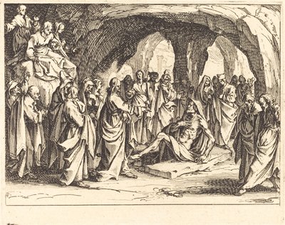 Vzkříšení Lazara od Jacques Callot