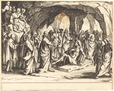 Vzkříšení Lazara od Jacques Callot