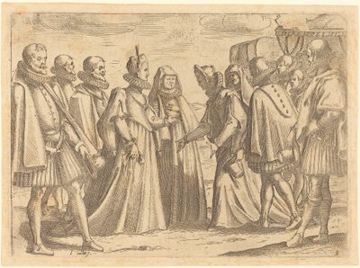 Recepce v Mantově od Jacques Callot