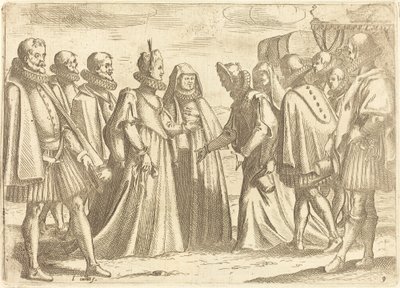 Recepce v Mantově od Jacques Callot