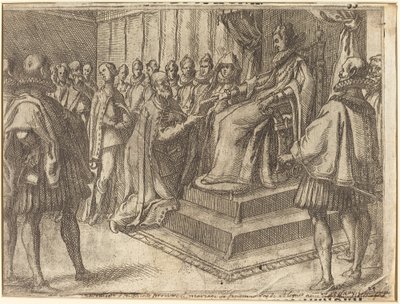 Přijetí vyslance Polska [recto] od Jacques Callot