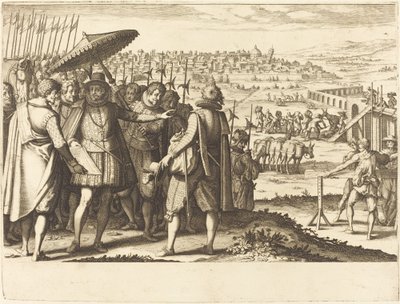 Obnova akvaduktu v Pise, c. 1614. od Jacques Callot