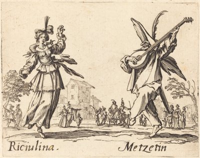 Riciulina a Metzetin od Jacques Callot