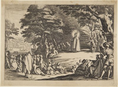 Svatý Amond, svatý Mikuláš nebo svatý Severin od Jacques Callot