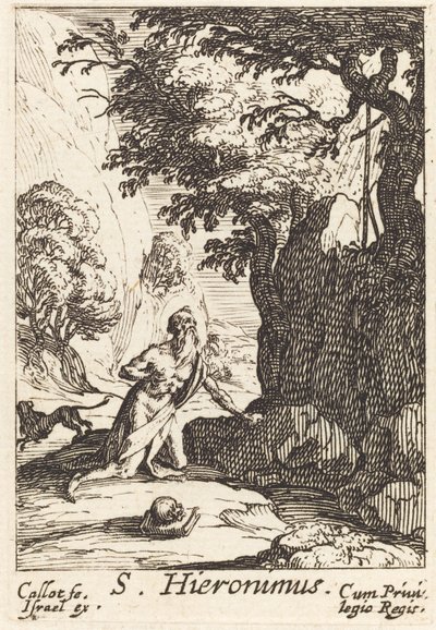 Svatý Jeroným. od Jacques Callot