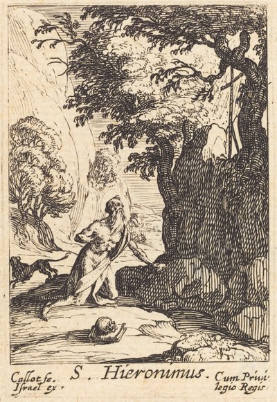Svatý Jeroným. od Jacques Callot