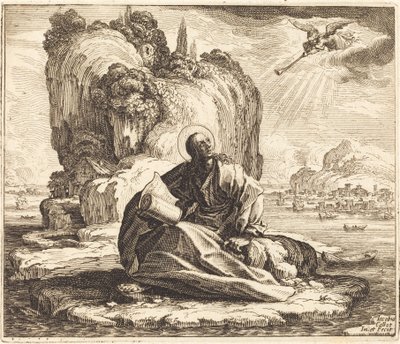 Svatý Jan na ostrově Patmos od Jacques Callot