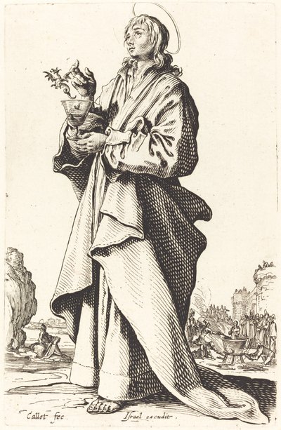 Svatý Jan Evangelista od Jacques Callot