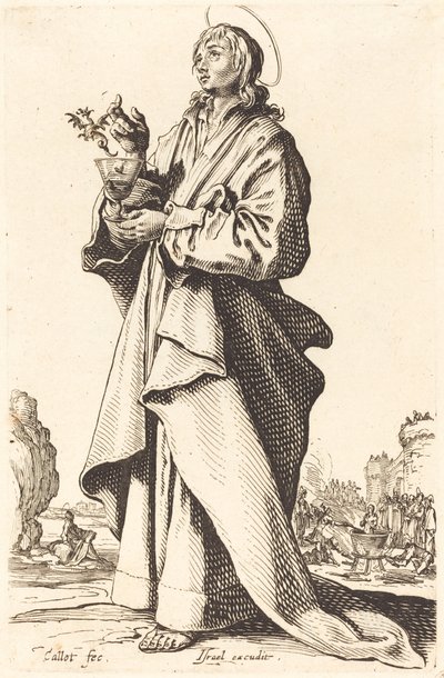 Saint John the Evangelist, publikoval 1631. od Jacques Callot