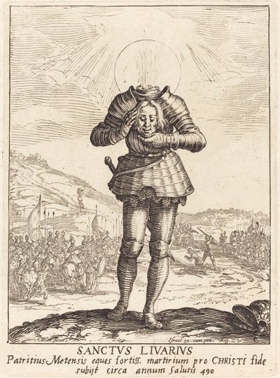 Svatý Livier od Jacques Callot