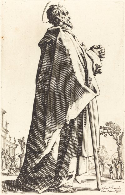 Saint Matthew, publikoval 1631. od Jacques Callot