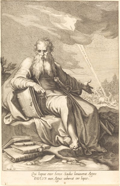 Svatý Pavel, sedící od Jacques Callot