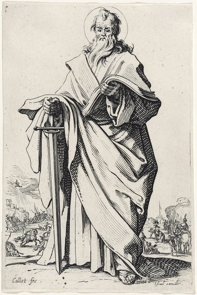 Svatý Pavel z Les Grands Apôtres (Velcí apoštolové), 1631 od Jacques Callot