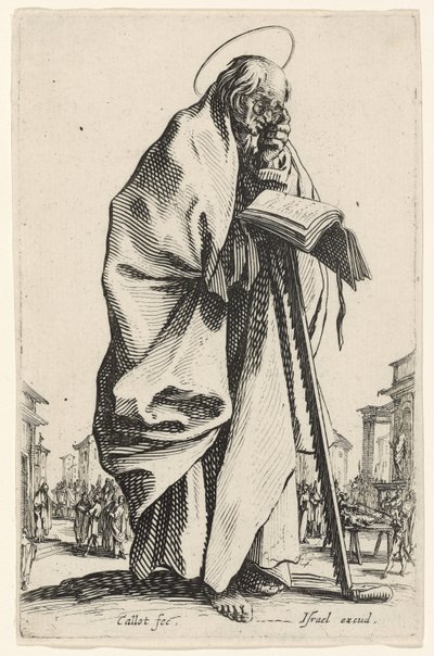 Saint Simon z Les Grands Apôtres (Velcí apoštolové), 1631 od Jacques Callot
