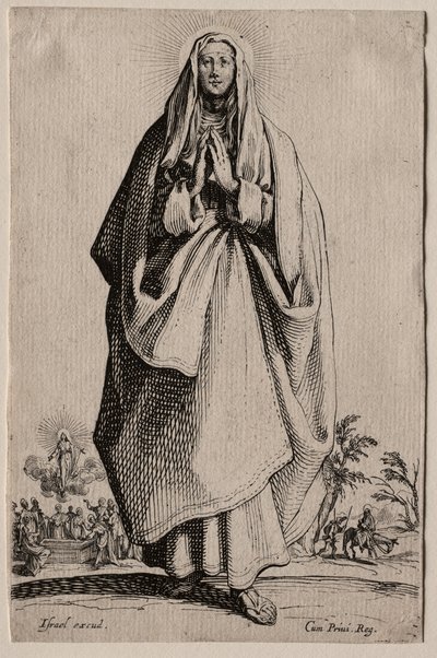 Svatí Panny Marie od Spasitele Icons/Les Grands Apôtres (Velcí apoštolové): La Sainte Vierge (Svatá Panna) od Jacques Callot