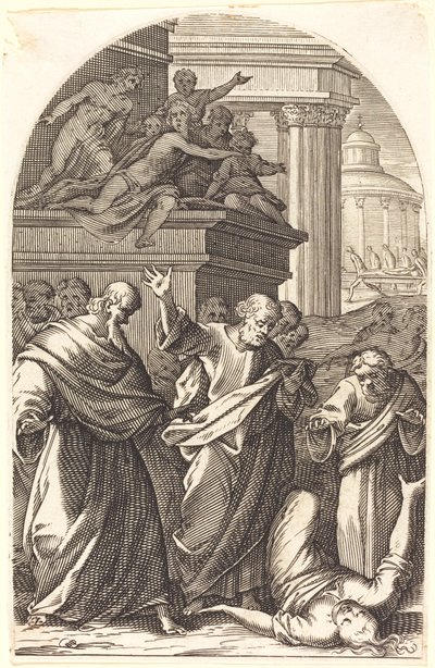 Safira potrestána smrtí od Jacques Callot