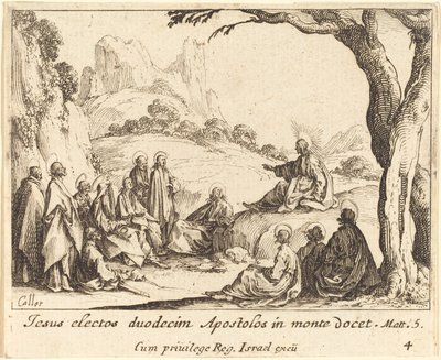 Kázání na hoře od Jacques Callot
