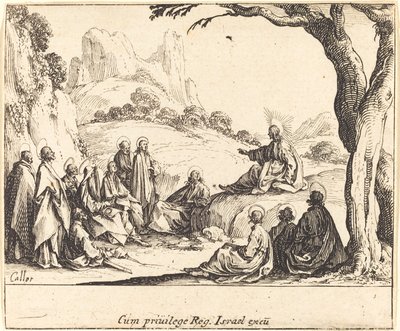 Kázání na hoře od Jacques Callot