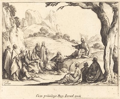 Kázání na hoře od Jacques Callot