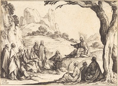 Kázání na hoře od Jacques Callot