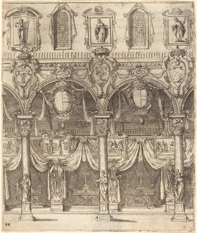 Boční ulička San Lorenzo, Florencie od Jacques Callot