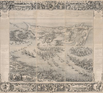 Obléhání citadely svatého Martina na ostrově Isle de Ré od Jacques Callot